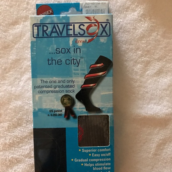 Travelsox Graduated Compression Socks Black 2 Pack Medium